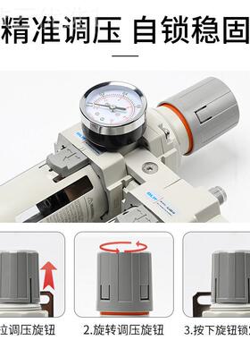 SMC联型精品白气源处器AC20UDF00-02三件过空气滤器AC2010理-02二