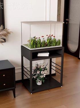 创意鱼缸架子客厅缸用架超子强承重鱼缸放置柜鱼鱼缸桌花专96363