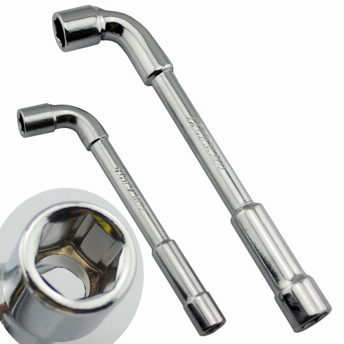 百威狮 烟斗型穿孔套筒L型扳手 外六角扳手 弯头弯柄套筒6-24mm