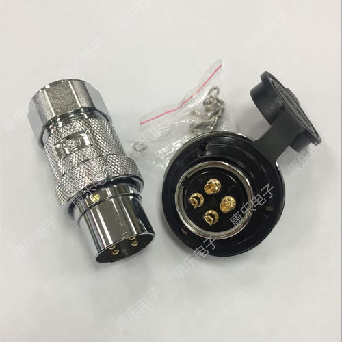 重强连接器 航空插头25MF反装 (2 3 4 5 6 7 8)芯  3/8  金属软管