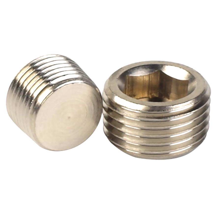 亚德客电磁阀堵头气动接头外内六角阀堵气BZ ABP 01 02 03 04分X-