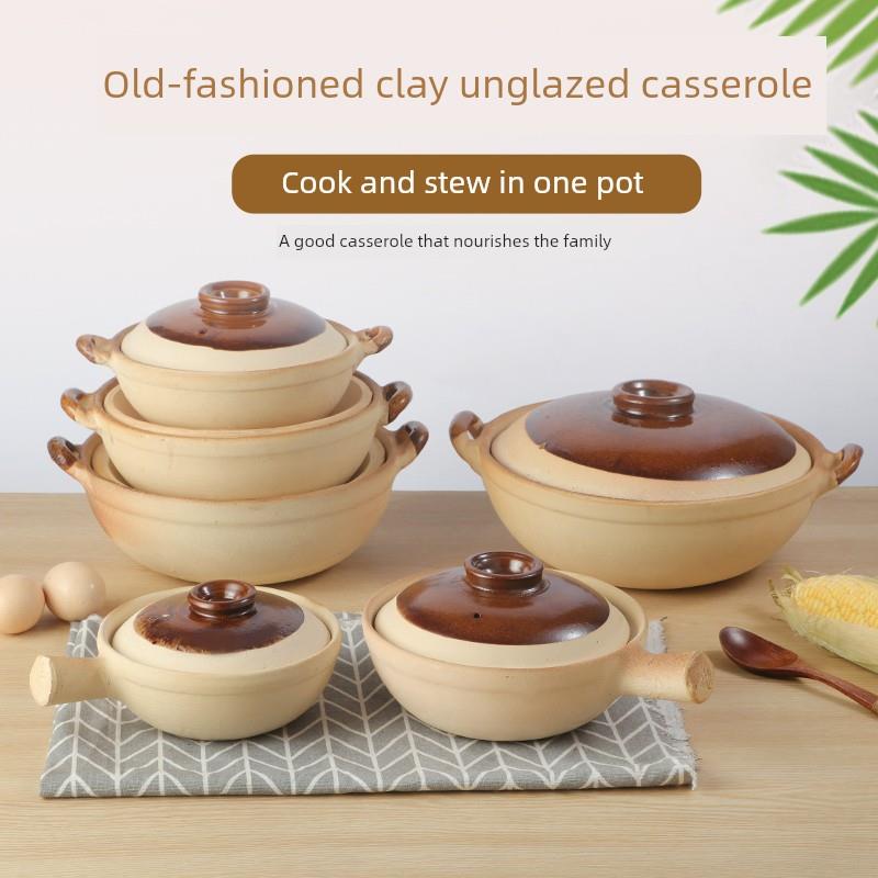 香喷喷煲仔饭砂锅 传统原味商用瓦煲陶土锅土窑粗陶砂锅粉粥锅