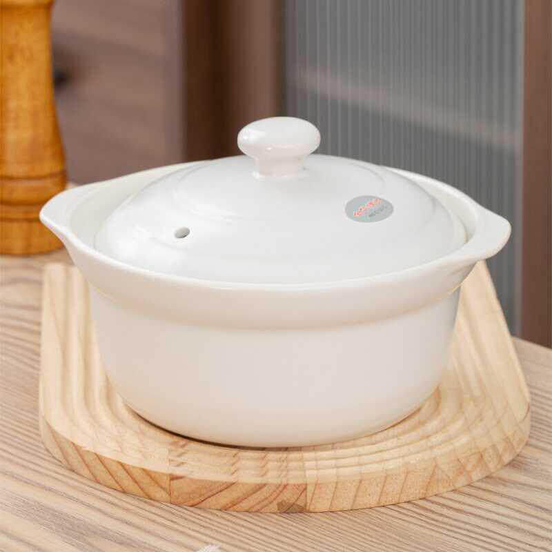 金华锂瓷JH炖锅家用干烧不裂大容量深锅耐高温陶瓷砂锅可打标沙锅