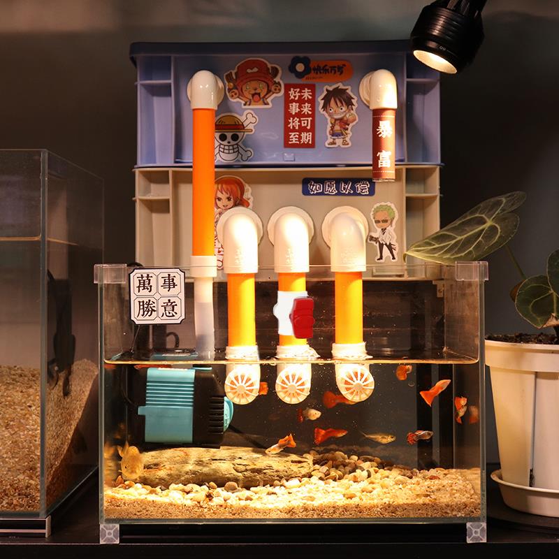 鱼缸周转箱过滤器静音上置滴流盒水循环外置过滤桶鱼池乌龟过滤箱