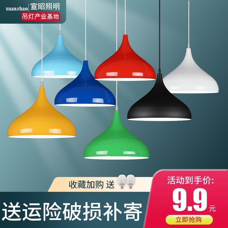 现代简约工业风吊灯餐厅店铺商用理发店单头健身房饭店吊灯罩外壳