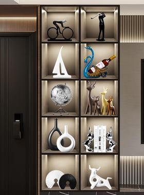 北欧摆件家居饰品客厅电视柜酒柜装饰品高级玄关柜桌面陶瓷小摆设