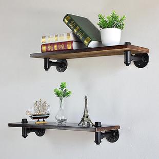 工业lot置物架铁艺上墙fJS 水搁板办公室卧室风客厅管收纳 63569式