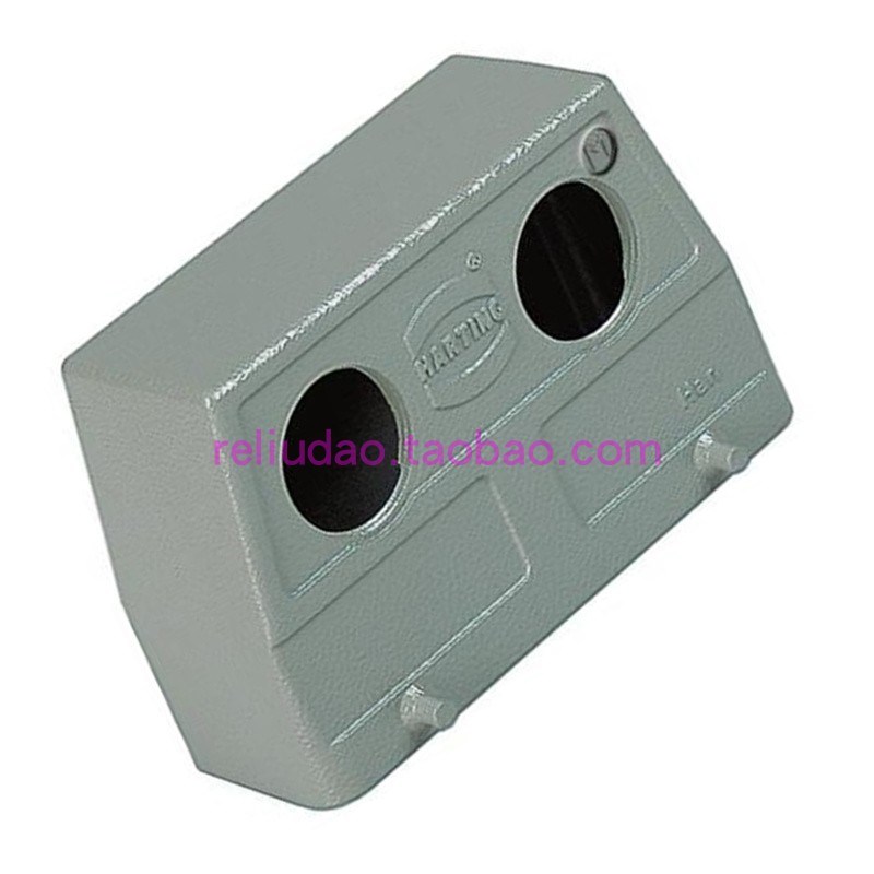 HARTING连接器19300160666上壳侧出线双孔 HAN-16B-2LVR LCKING