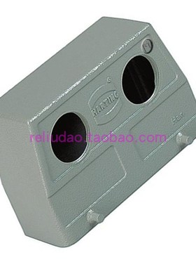 HARTING连接器19300160666上壳侧出线双孔 HAN-16B-2LVR LCKING