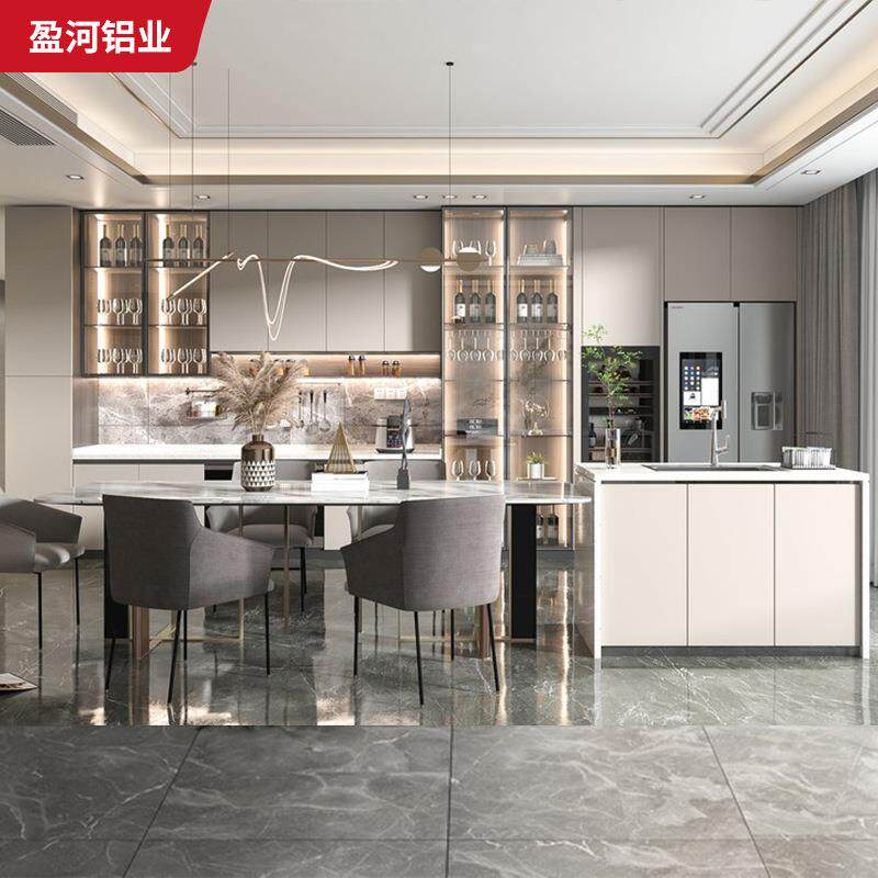 屋家装合金整体衣柜衣帽铝间入走式衣橱现RRS代客厅全铝电视墙全