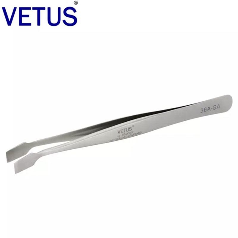 VETUS 36A-SA镊子 防磁防酸不锈钢铲型咀镊子 集邮票用镊子