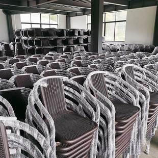 小波尔多户外仿藤椅阳台茶堆高桌椅庭院露奶天艺咖啡店凳子休闲铁