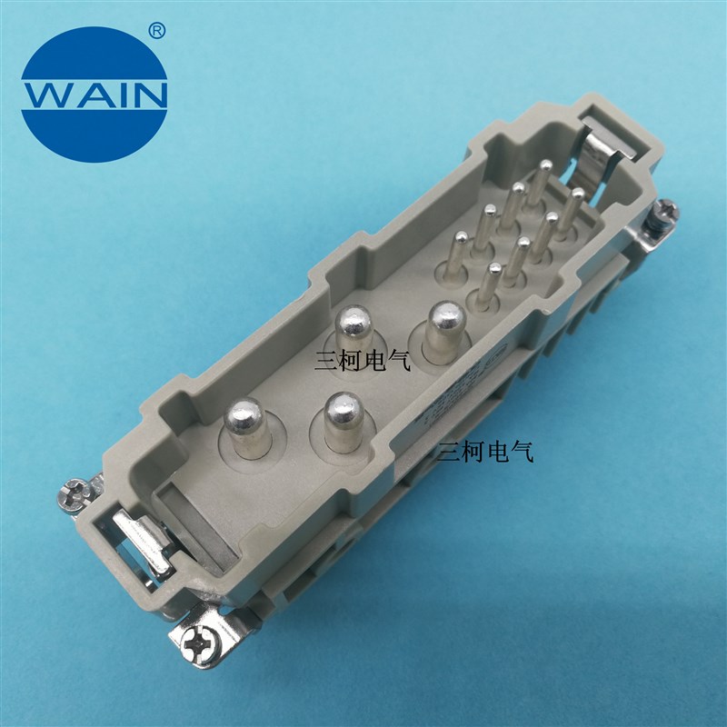 WAIN唯恩HK-004/8-M 4+8 12针/芯 80A16A大电流重载连接器HARTING