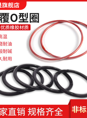 氟胶硅胶四氟包覆O型圈FFPM全氟醚耐化学腐蚀PTFE耐低高温密封圈