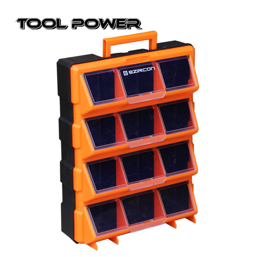 抽屉式零件箱收纳箱盒塑料收纳盒积木元件盒配件盒零件箱子整理箱