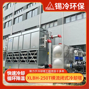 横流冷却塔工业循环水冷却系统大型不锈钢水箱横流式冷却塔厂家