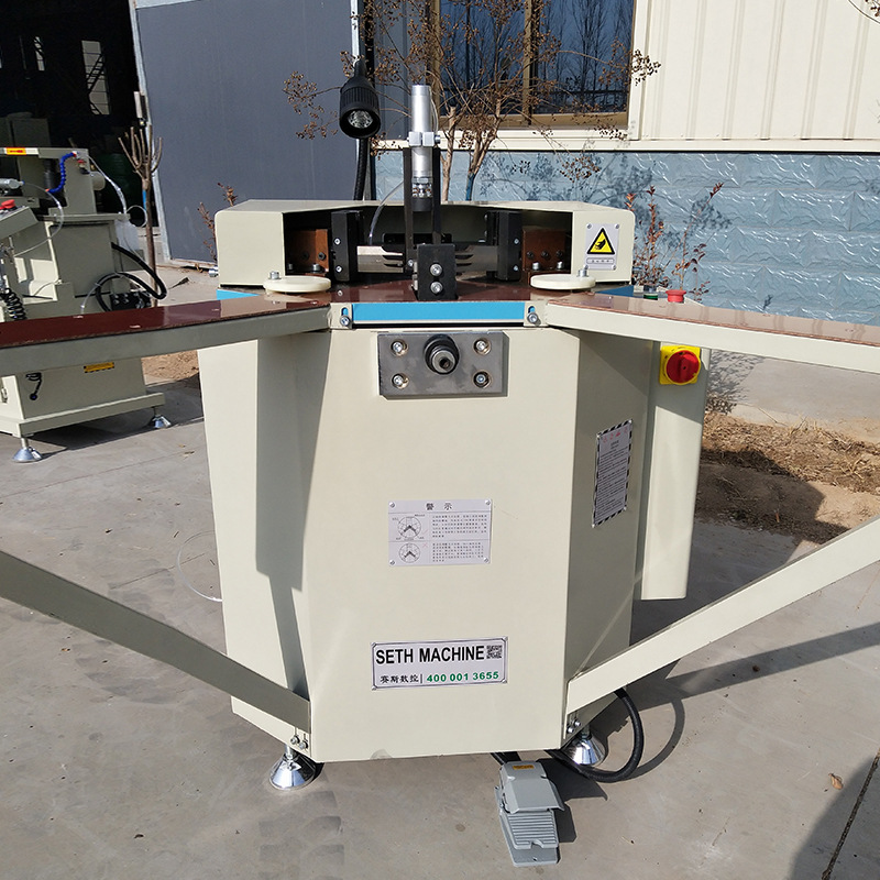 供应铝门窗加工全套设备120同步组角机铝合金门窗组角机门窗设备