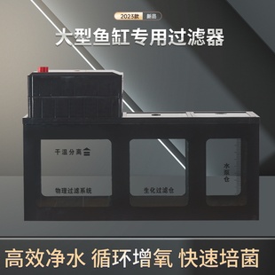 小型鱼缸超白底滤仓干湿分离盒过滤循环系统整套过滤箱定制下滤槽