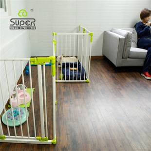 Super休普自由拼接围栏安全隔离档狗狗防护栏狗栏宠物门栏栅栏门