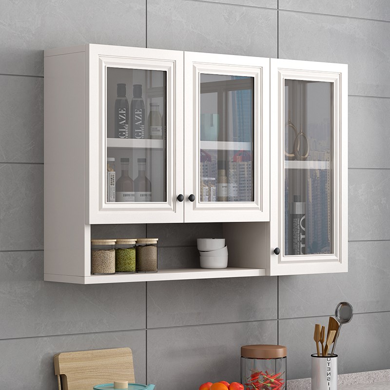 铝合金吊柜墙壁柜墙上储物柜阳台卫生间收纳置物柜带门厨房小挂柜