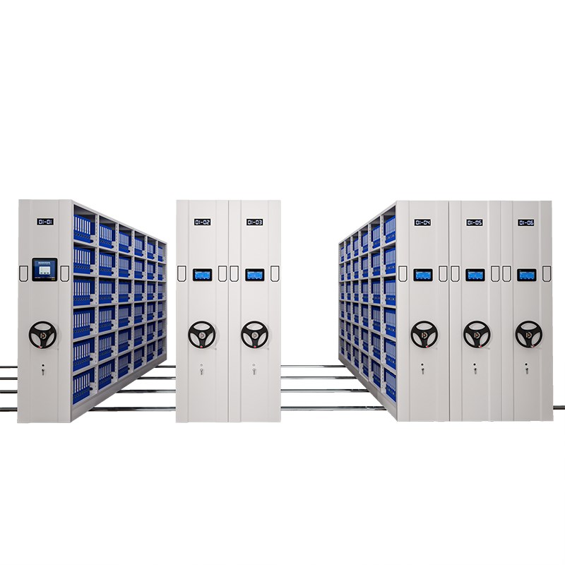 智能密集柜档案室电动密集架手摇移动档案柜钢制资料凭证柜图书架