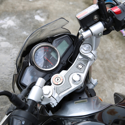 GW250分离手把延长杆DF150川崎ninja250加长车把塞改装固定导航架