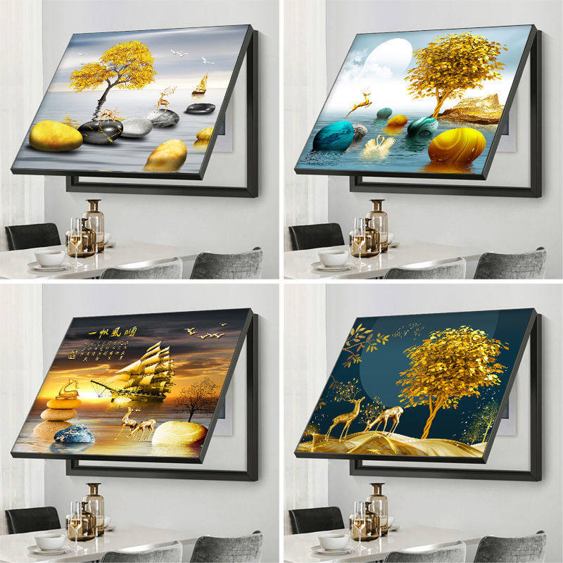 电表箱装饰画免打孔现代简约遮挡箱客厅墙壁电表盒配电箱遮挡挂画,家居饰品,电表箱装饰画,淘宝优惠券,粉丝福利购,淘宝优惠卷