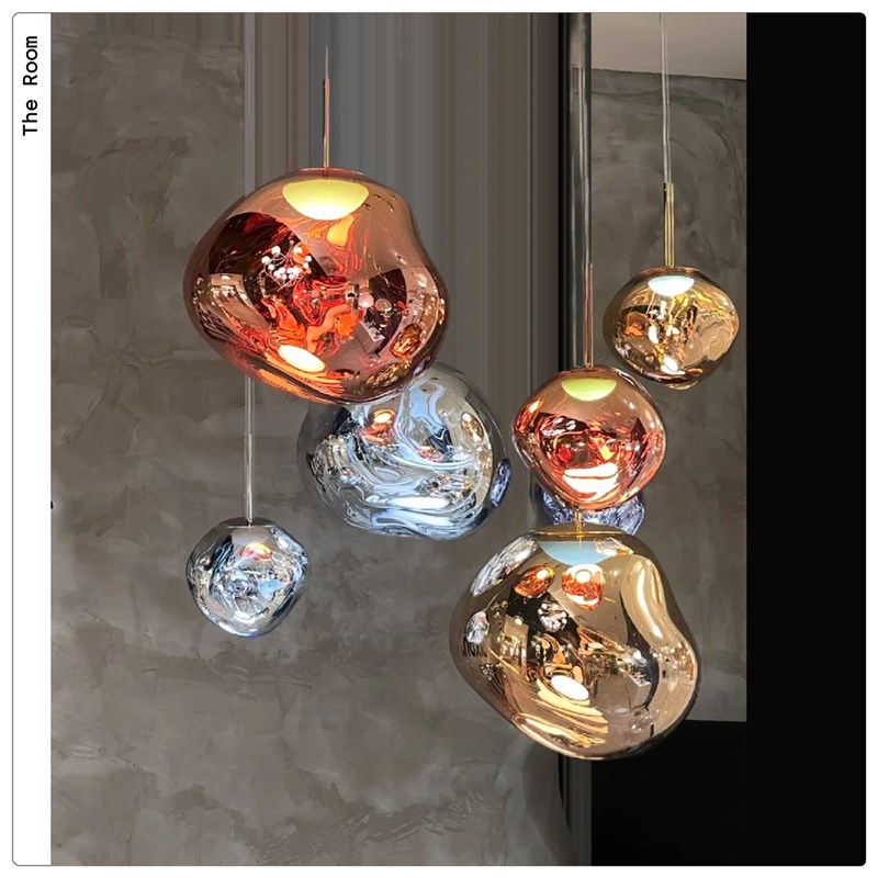 熔岩客别墅厅吊灯设计师现代简约吧台岛台高级感餐厅组合灯