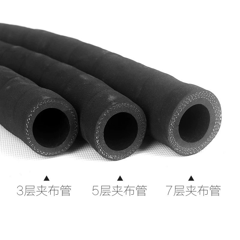 18米整卷黑色夹布橡胶管高温耐热耐油喷砂管蒸汽水管泥浆管