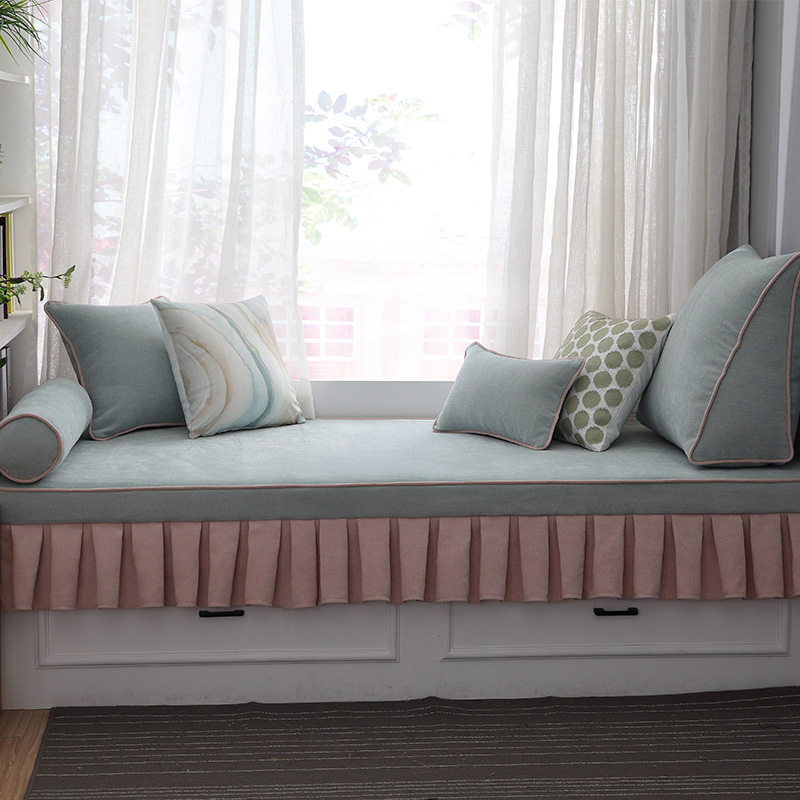 飘窗垫窗台垫四季通用椰棕加乳胶海绵可拆洗2022新款网红垫子现代