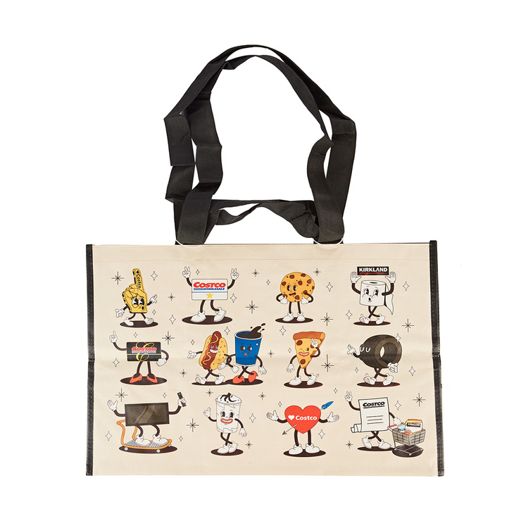 开市客Costco正品山姆 卡通萌趣大容量便携环保帆布购物袋 代购