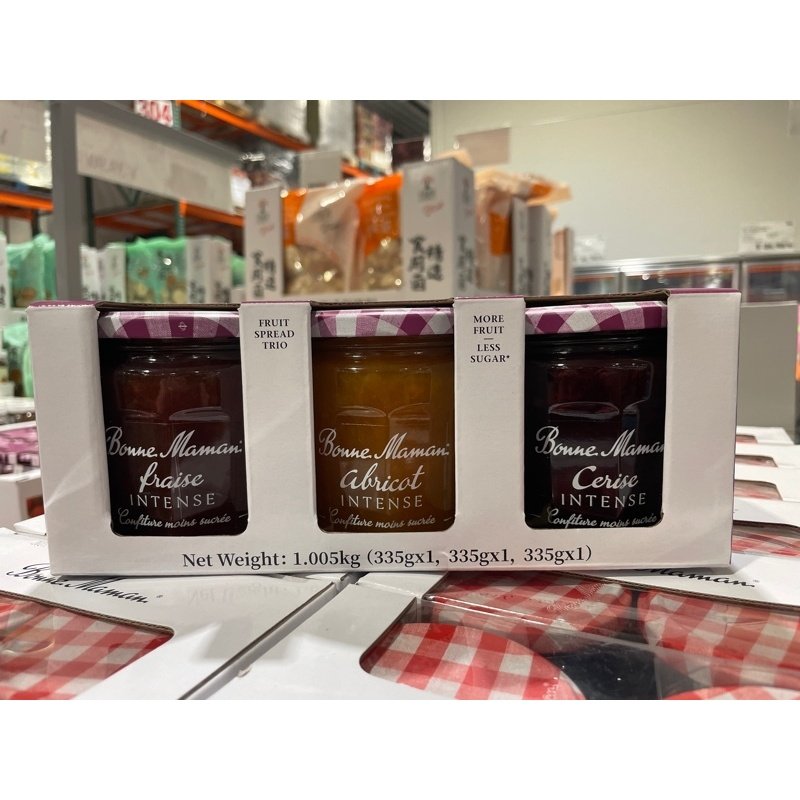 蓓妮妈妈 减糖果酱3瓶装335g*3 Costco山姆代购 开市客进口果酱