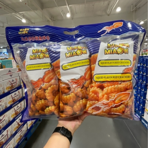 马来妙妙 鱿鱼味卷 450g 进口零食 膨化食品实惠 开市客 山姆代购