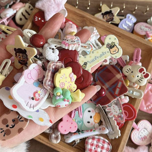 超值浮力发饰盲盒回馈发夹碎发夹鸭嘴夹刘海侧边夹少女心发饰女