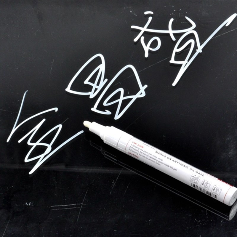 中柏油漆笔SP110白色记号笔玻璃水笔可擦拭白色轮胎笔补漆油性笔