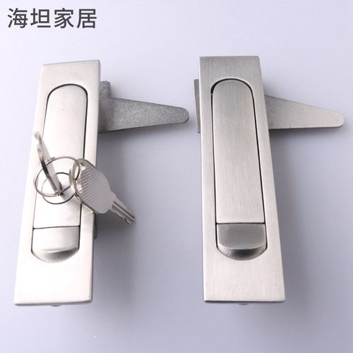 海坦不锈钢平面锁MS730-1-2开关柜门锁电柜箱控制柜锁MS504-1-2