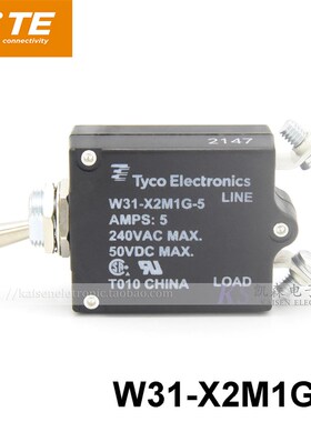 Tyco TE W31-X2M1G-5 5A 4-1393247-2 UL CSA 1-50Amps热控断路器