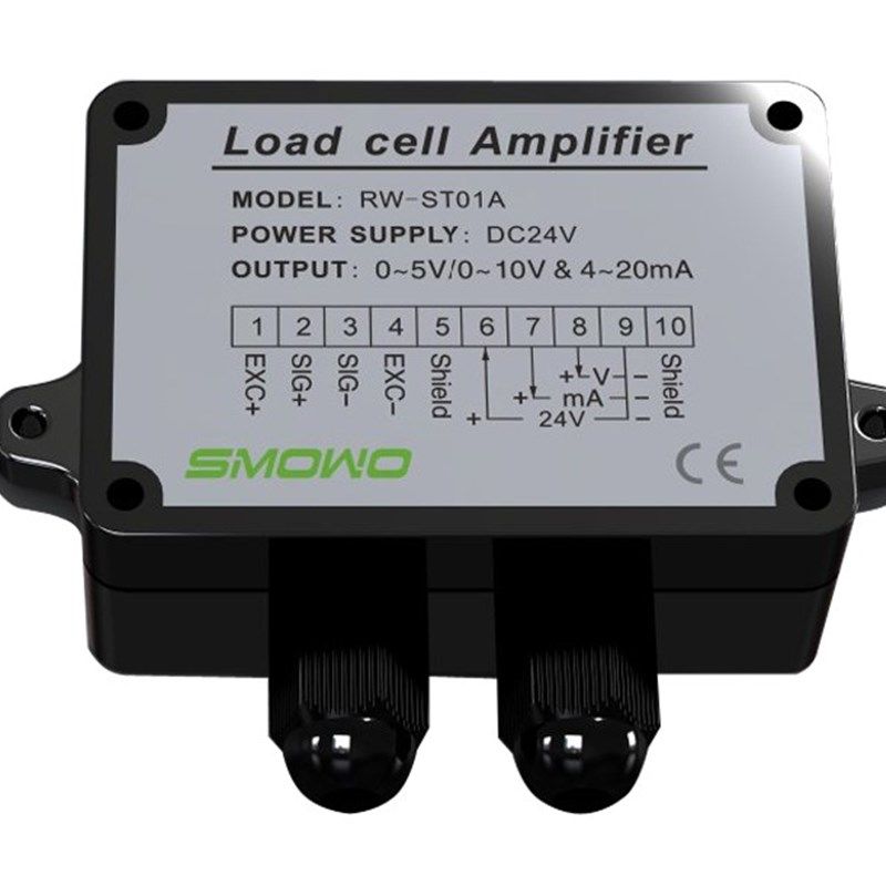 称重传感器放大器4-20ma/RW-ST01A重量变送器0-10v称重变送器测力