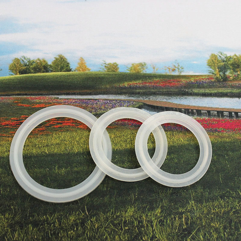 卫生级卡箍垫片 不锈钢快装垫片 矽胶密封圈矽胶垫 垫圈 夹头垫