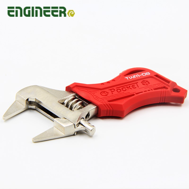 日本工程师活动扳手TWM-08超薄型 迷你开口扳手小空间活动扳正品