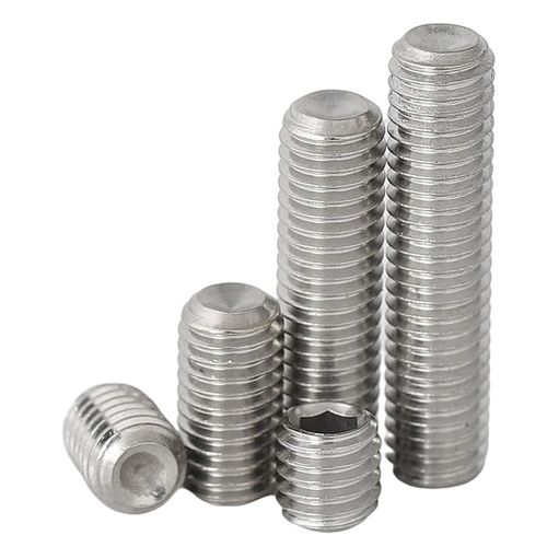 M3-M10 316不锈钢内六角凹端紧定螺钉顶丝无头机米螺丝M4M5M6M8mm