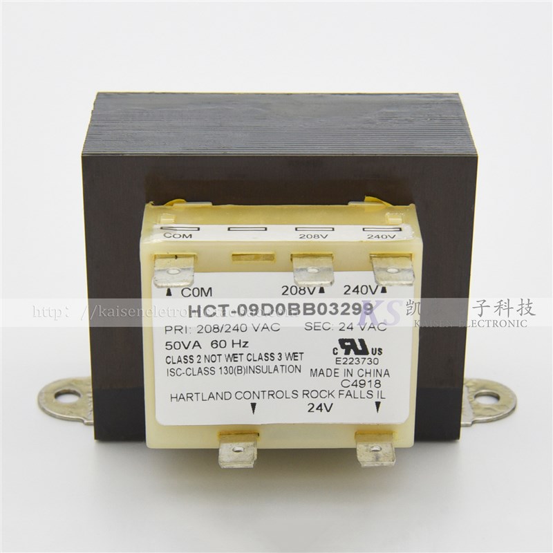 50VA 208V240V转24V HCT-09D0BB03 HCT-09D0AA UL暖通空调变压器