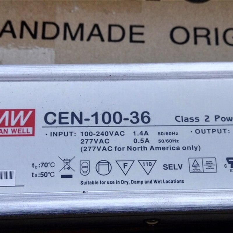 台湾明纬100W36V防水电源CEN-100-36 CEN-100-54 54V1.77A