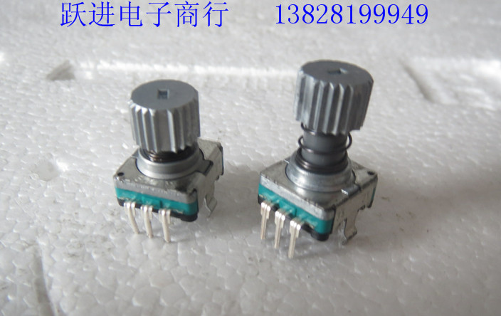 ALPS奥迪汽车CD导航音量按自锁旋钮电位器编码器开关EC11E152T409