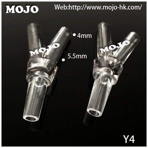 Y型三通胶管 4mm宝塔接头 塑料PP 等径分水头  (10个/包)