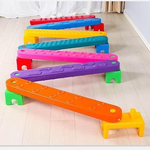 幼儿园感统训练器材平衡触觉板多变组合独木桥儿童步道户外玩具