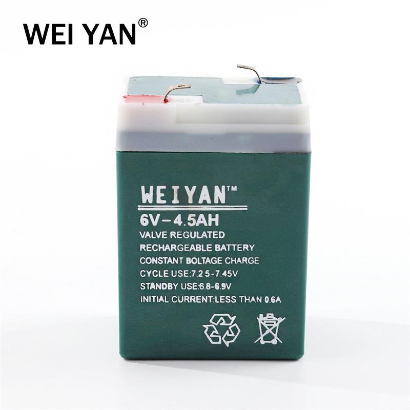 6V4.5AH铅酸蓄电池小电瓶免维护蓄电池电子应急灯电池外贸