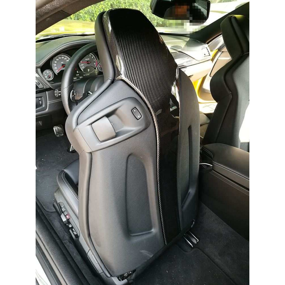 适用于宝马F80 F82 M3 M4座椅改装碳纤维靠背 后盖椅背