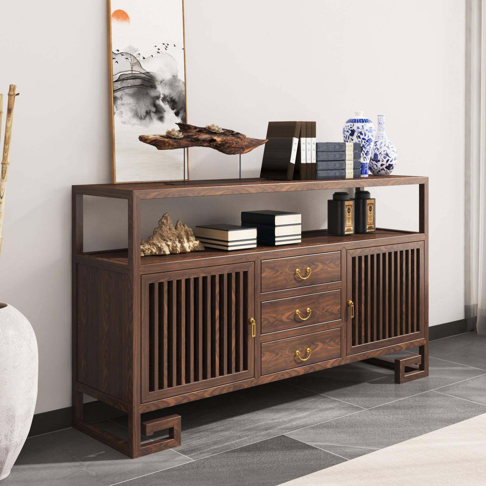 新中式实木玄关桌中式条案玄关柜边柜玄关台供桌餐边柜靠墙置物柜,收纳整理,烫衣板及配件,淘宝优惠券,粉丝福利购,淘宝优惠卷