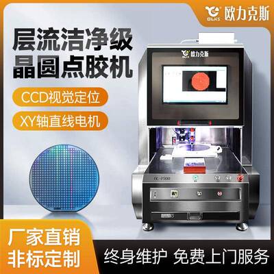 层流洁净晶圆点胶机ccd智能全自动全景视觉定位点胶机生产